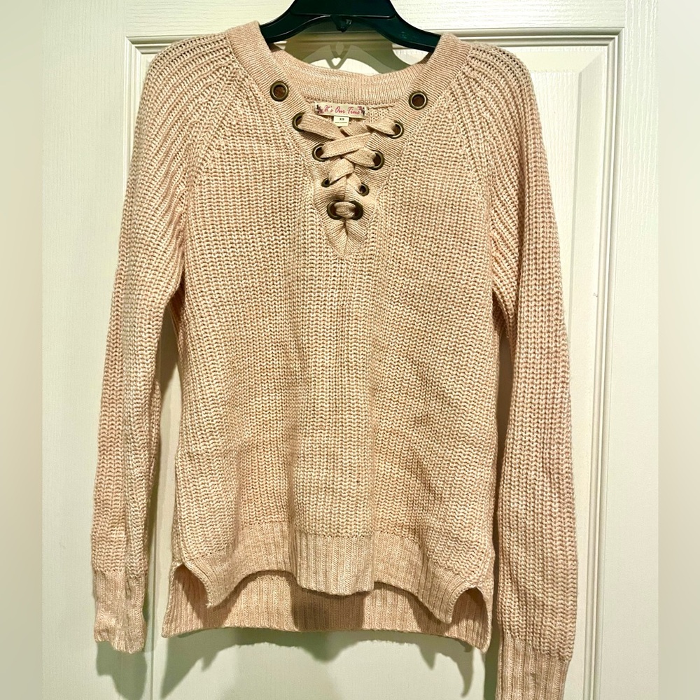 light salmon pink sweater